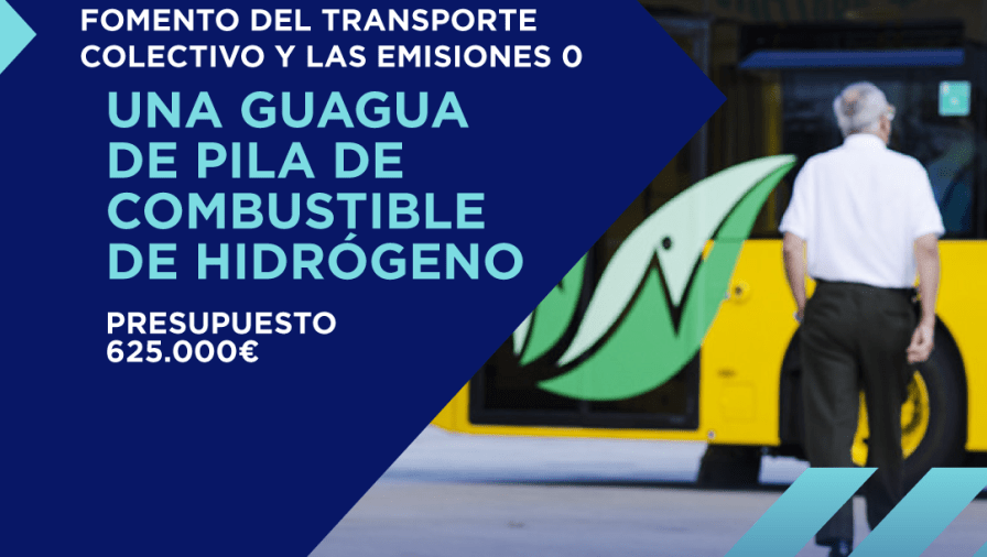 Una guaguas de pila de combustible de hidrógeno